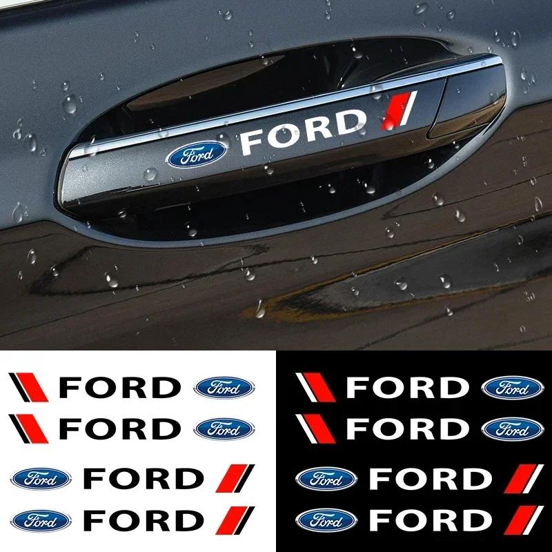 Neuer 2026 Autoaufkleber Kratzschutz für Türgriffschale Unsichtbarer Transparenter Silikonaufkleber Für Ford Mustang Niniature Vo