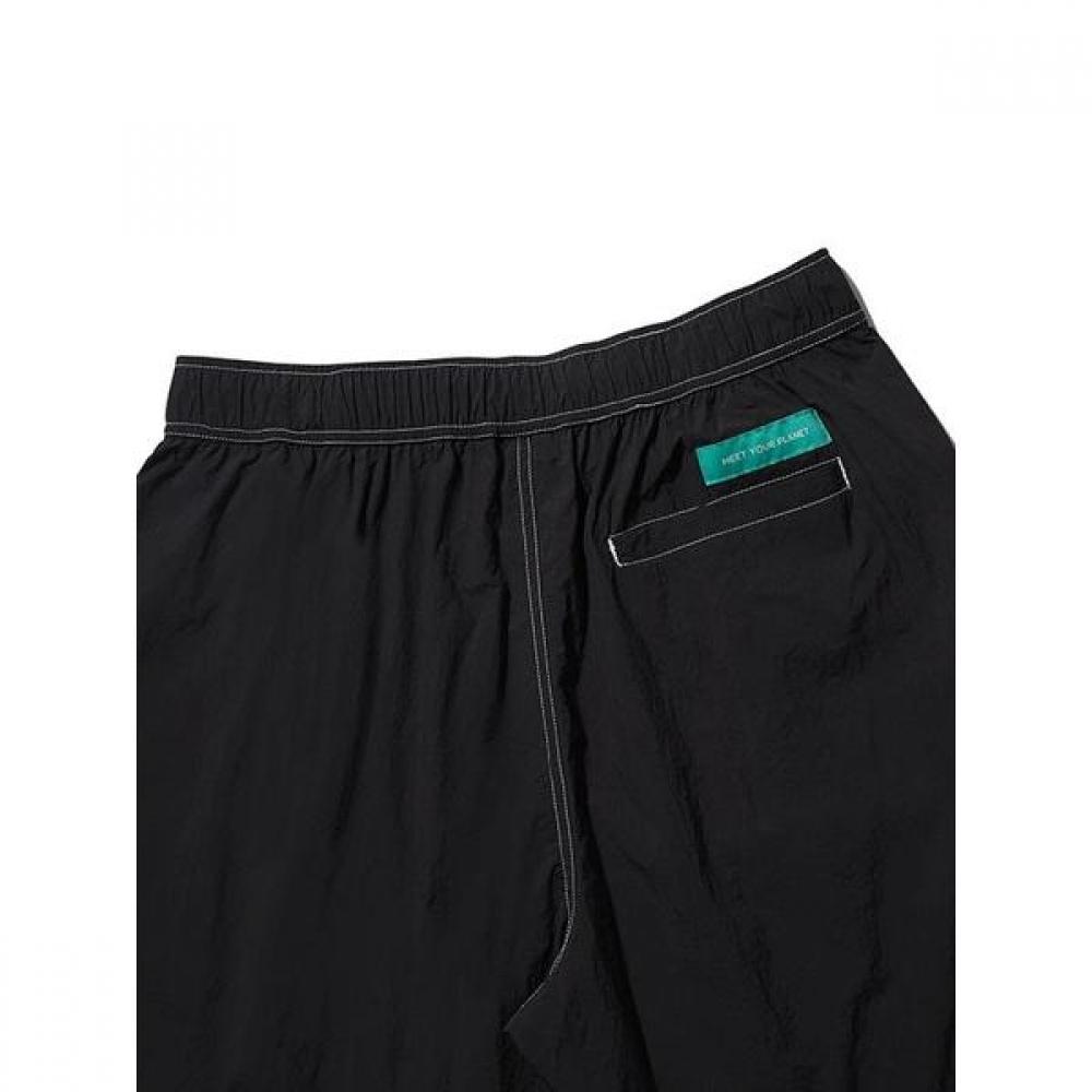 Diagonal Stitch 4 Short Pants  Black 