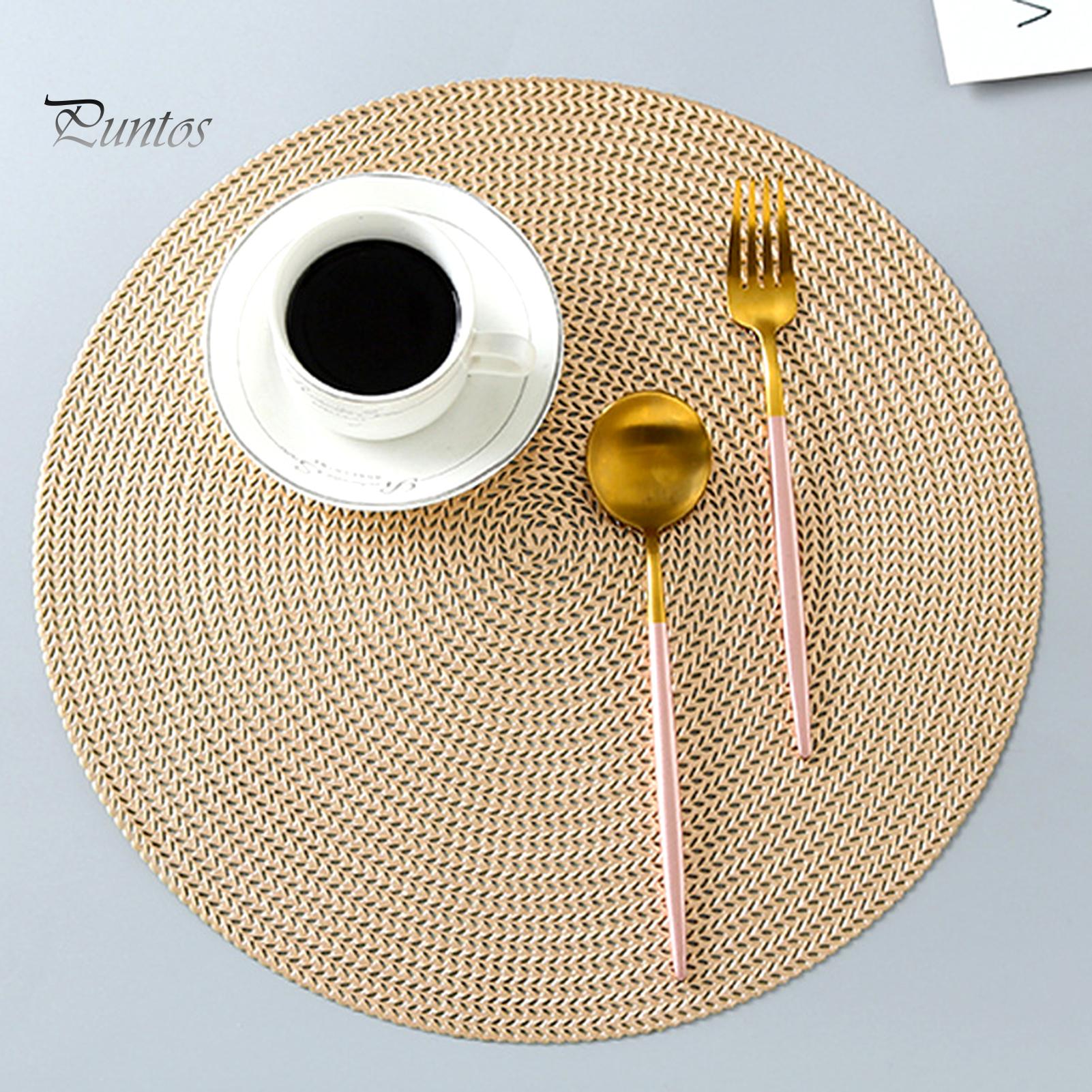 

Puntos Hollow Anti-scald Heat-Isolation Round Hotel Coffee Cup Table Mat Tablemat