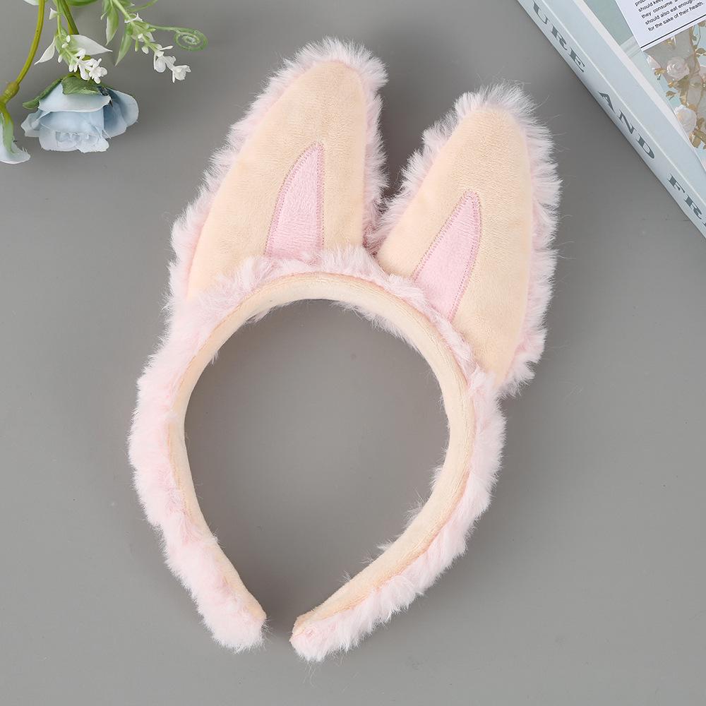 BuBu Elf Ear Plush Headband: Cute Cartoon Wash Face & Outdoor Hair Accessory for Women
