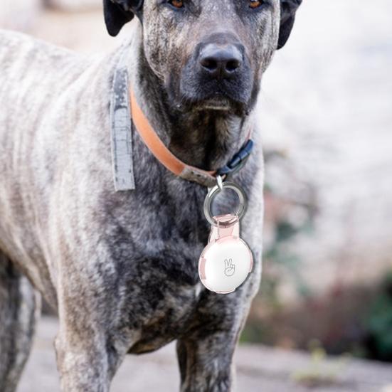 2 Peças Capa Protetora Transparente para Suporte AirTag Capa Rastreador com Clipe de Cinto Chaveiro Portátil