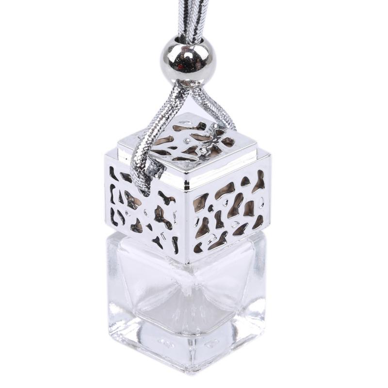 1PC Car Essential Oil Diffuser Fragrance Air Freshener Scent Perfume Bottle Ornament Hanging Empty Bottle Interior Accessory