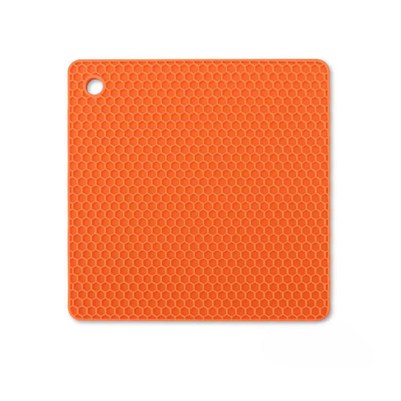 18cm Honeycomb Silicone Mat Drink Cup Coasters Heat Resistant Placemat Bowl Pad Square Non-Slip Pot Holder Kitchen Accessories