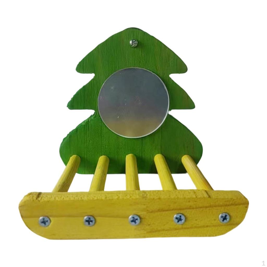 Bird Mirror Stand for Parrots And Finches with Easy Clean Feature