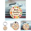 Meilleur Enseignant de Tous les Temps Porte-clés Lettre Décoration Pendentif Pour Cadeau