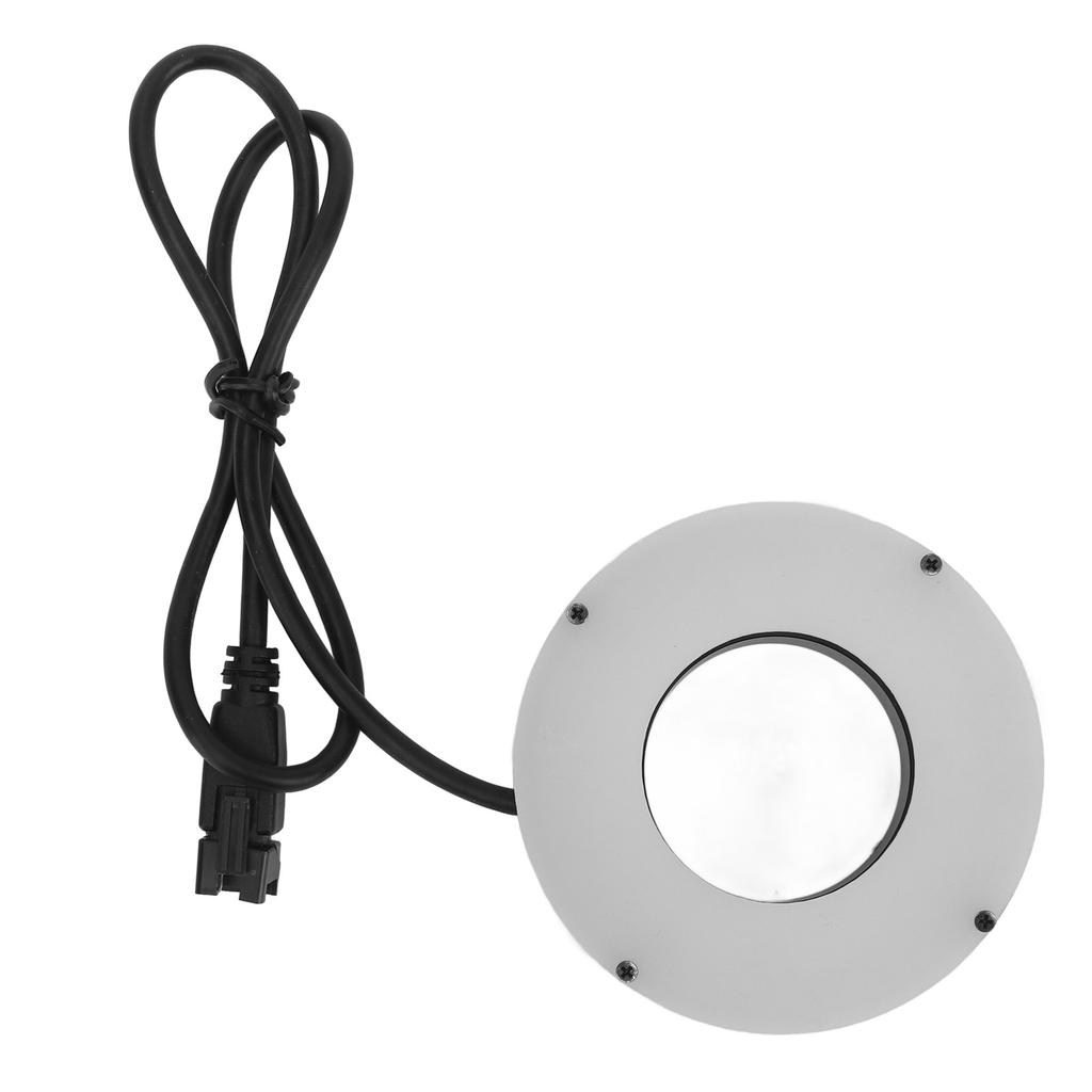 Microscope LED Ring Light Illuminator Adjustable 90 Degree Angle Light Source for Industrial Binocular Stereo Microscope