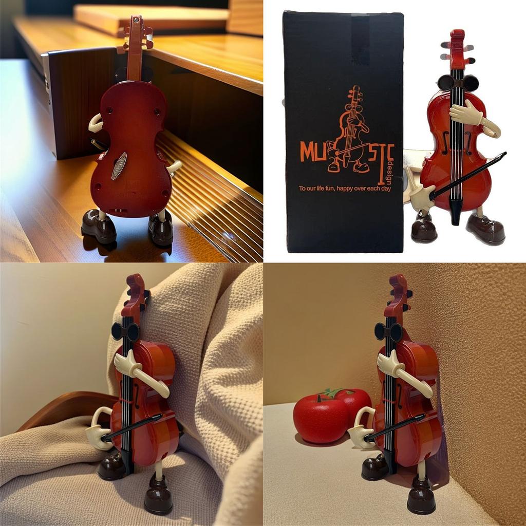 Violins Cellos Guitar Melodies Boxes Swinging Motion Decoration Craftsmanship Gift Present