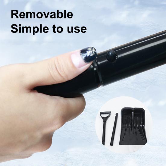 Snow Shovel High Hardness Rust-proof Metal Car Ice Snow Removal Heavy-duty Shovel for Outdoor