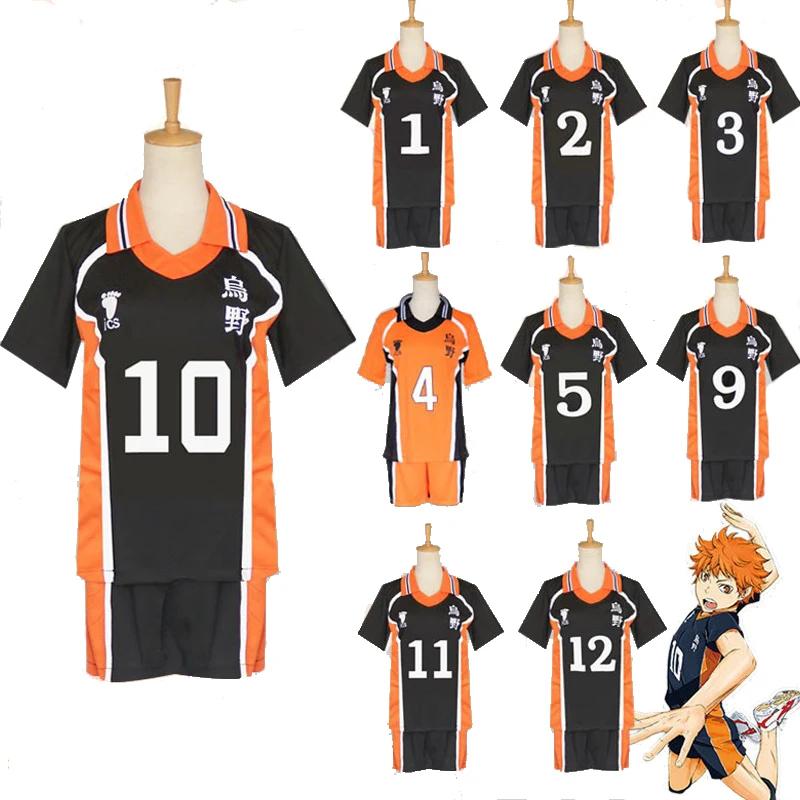 Haiky!! Haikyuu Cosplay Kostüm Karasuno Koukou High School Volleyball Club Hinata Shoyo Kageyama Tobio Sportbekleidung Trikots