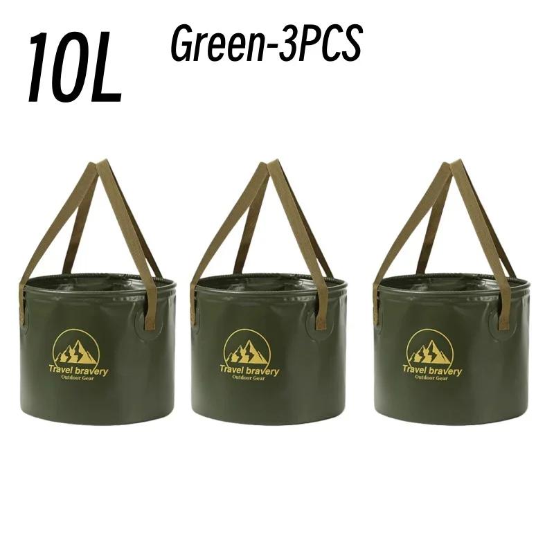 Durable Multi-functional Portable Basins Waterproof Collapsible Sink Bucket Travel Basin Camping Hiking Storage Bucket 10L/20L