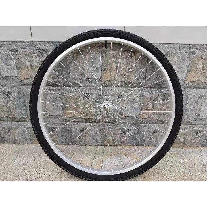 20-Inch 24-Spoke Bicycle Wheelset with Tires, Fully Assembled, Ready to Ship