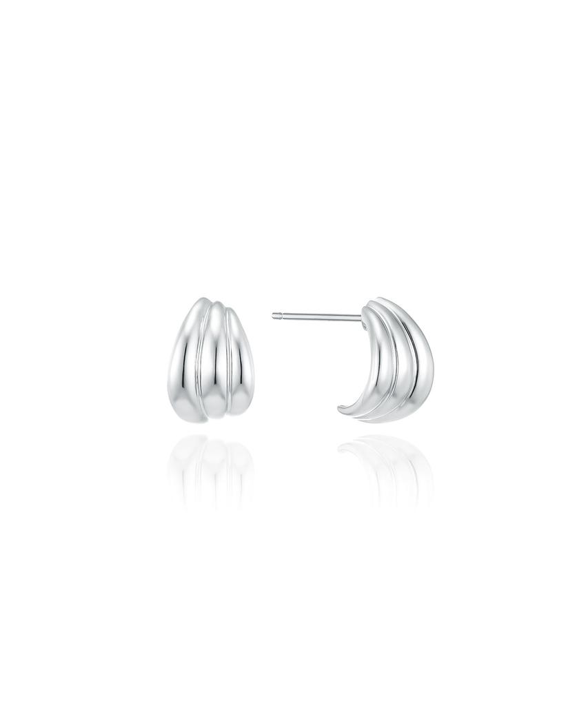 Lloyd Shell Volume Hoop Gold Pin Earrings Lphp3005H