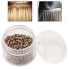 1000pcs 3mm X 2mm Silicone Micro Links Rings Beads Hair Extension ToolLight Brown