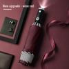 Automatic Reverse Umbrella with LED Handle and Reflective Strip