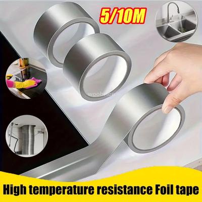Le ruban adhésif extra fort en aluminium pour cuisine est résistant à l'huile, à l'eau et à la moisissure et peut être fixé à la cuisinière et à l'évier