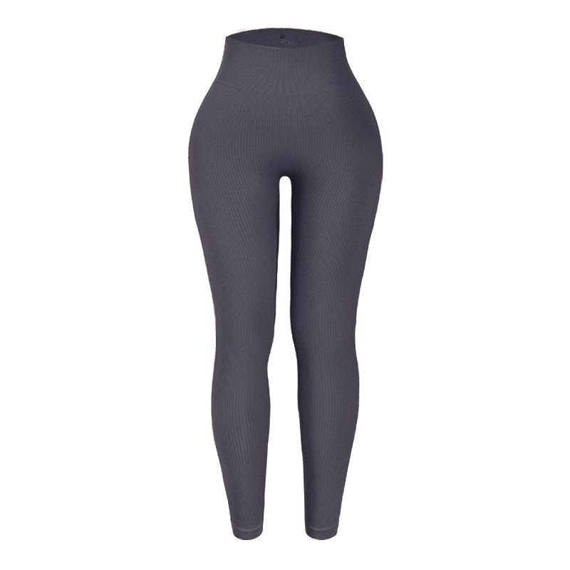 Threaded Peach Hip High Waist Quick Drying Seamless Breathable Abdominal Compression Tight Fit Fitness Pants Yoga Pants For Women