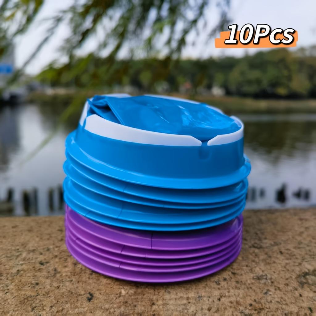 10-Pack Leak-Proof Portable Vomit Bags - Comfortable Travel Sickness Bags for Morning Sickness, Car Vomiting - Household Cleaning Essentials