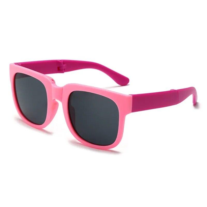 Kids Sunglasses for Boy Girl Folding Sunglasses Brand Design Square Glasses Children Eyewear Sun Shades Outdoor Protection UV400