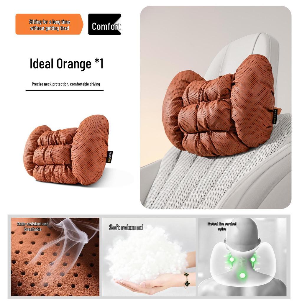 BMW Headrest Neck & Lumbar Support Pillow for New Car Models: 3 Series, 5 Series, X1, X3, X5, I3