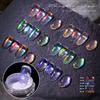 Yousheng Aurora Effect Nail Glitter Powder Ice Penetration Colorful Mirror Neon Dust Nail Art Chrome Pigment for Female