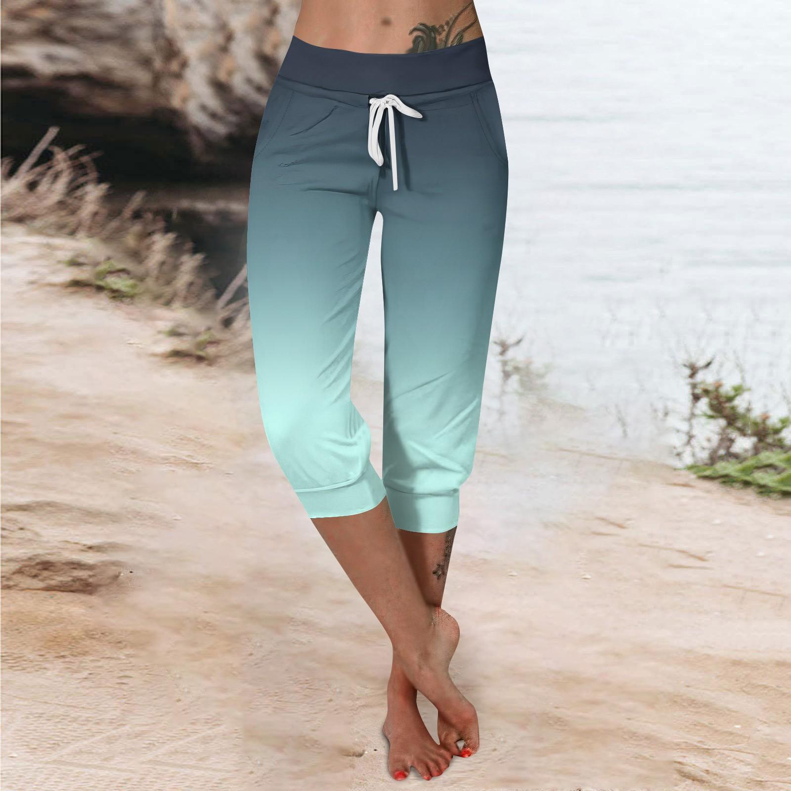 

Брюки для женщин, укороченные шорты для женщин, летние новые повседневные эластичные модные повседневные брюки S