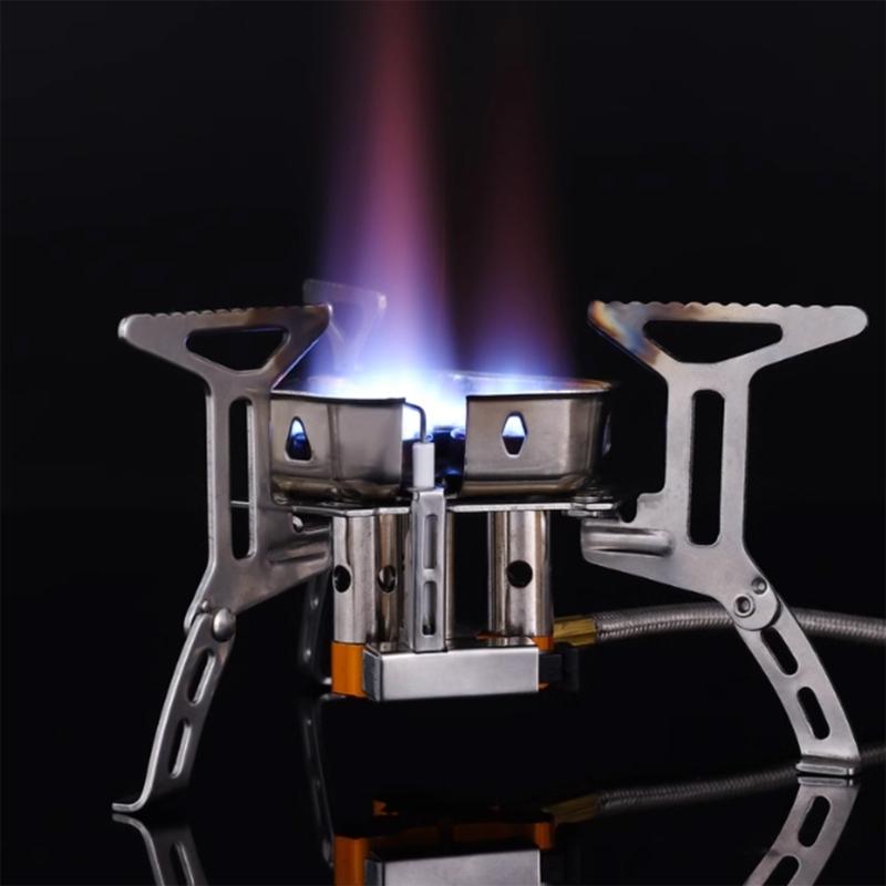 Outdoor Kochen Rucksackkocher Leichter Kocher Bergsteigen Gaskocher für Wandern und Picknicks