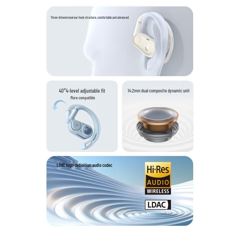 EDIFIER Comfo CC Open-Ear Bluetooth Sports Earbuds