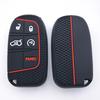 Silicone Car Key Cover Case For Jeep Renegade Compass Grand Cherokee For Chrysler 300C Wrangler Dodge Car Accessaries