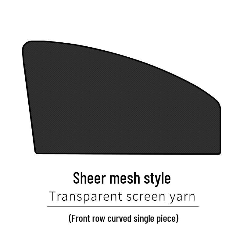 Magnetic Mesh Car Window Sunshade: Mosquito-Proof, Heat-Insulating Side Screen