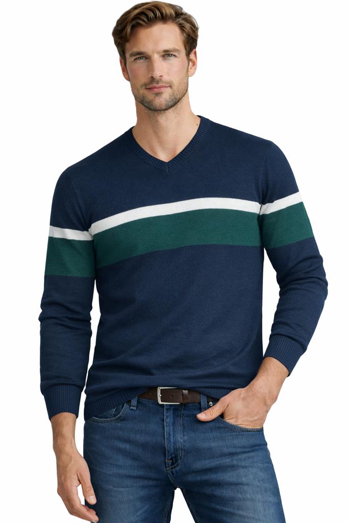 Men' Sweater - S8763 Navy Blue