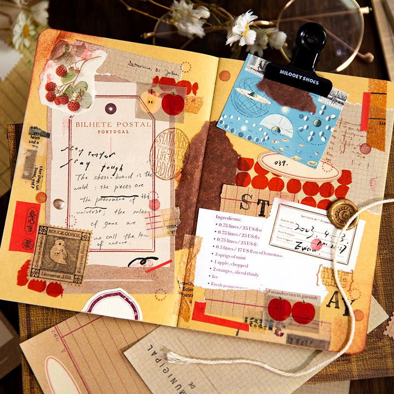 Twilight Retro-Style Sticky Notes - 50 Sheets for DIY Journals & Basic Formats