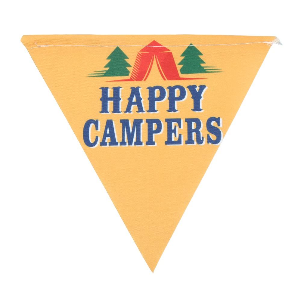 10Pcs/Set 10 Pieces Set Camping String Flag 3 Meter Pennant Decor Pennant Banner  Outdoor Events