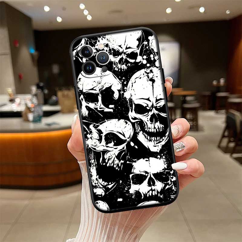 

NH31 Horror Skeleton Skull New High-End Shell Phone Case for Xiaomi Poco F8 M4 M5 M6 M7 X3 X6 X7 Pro GT NFC Ultra Poco M6