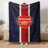 Coperte con stemma dell'Arsenal Football Club in flanella stampata, traspiranti, calde, da divano per casa, ufficio, copriletti 0708a25