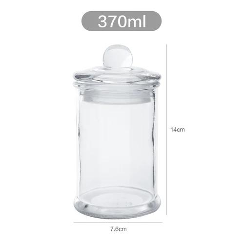 Minimalist Transparent Sealed Glass Jar Storage Jars with Lids Tea Caddy Candy Pots Desk Decoration Spice Jar Cereal Dispenser