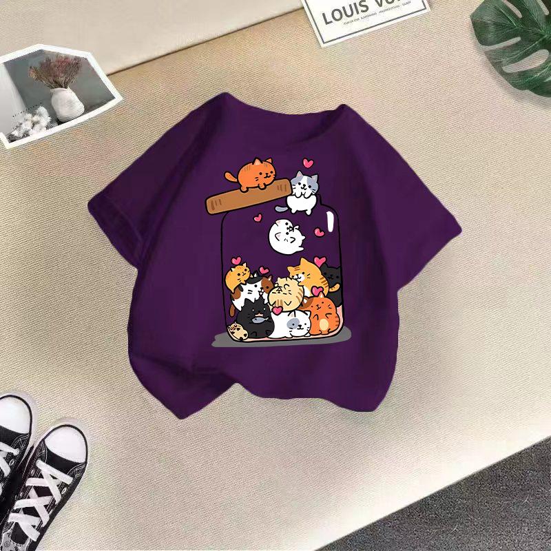 Children's Casual Short-sleeved T-shirt - Summer Girls' Fashionable T-shirt