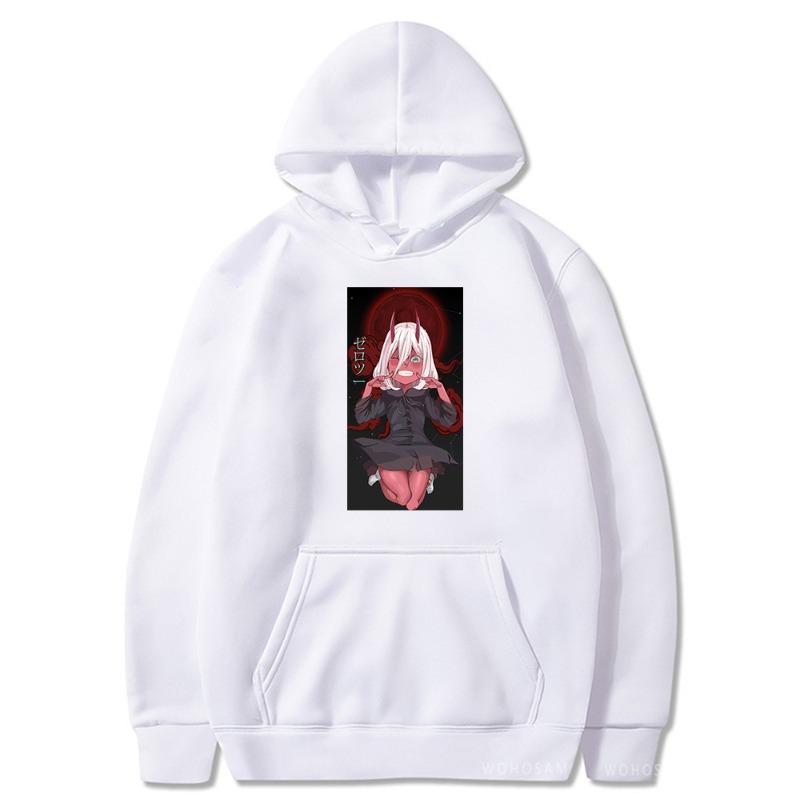 DARLING in The FRANXX Hoodie Men's and Women's Harajuku Pullover Street Wear Unisex Autumn Winter Plushed Brand Sweater