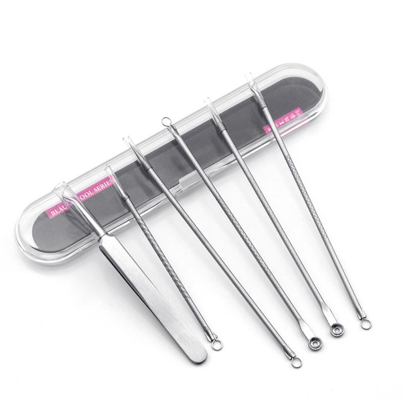 4-Piece Stainless Steel Acne Kit: Needles & Blackhead Removers