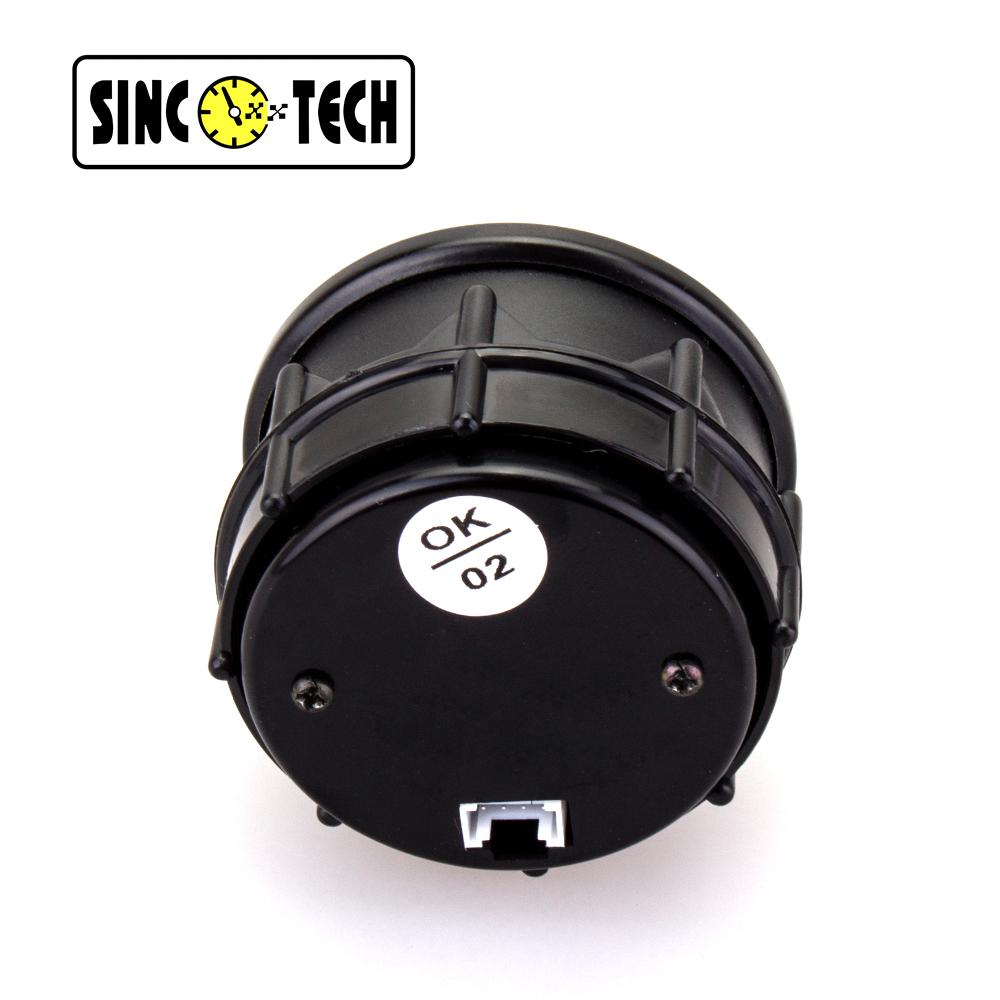 52mm SincoTech 611B Car Motor White Gauge Automobile Water Temperture Oil Pressure Boost/Turbo Air/Fuel Ratio Voltage