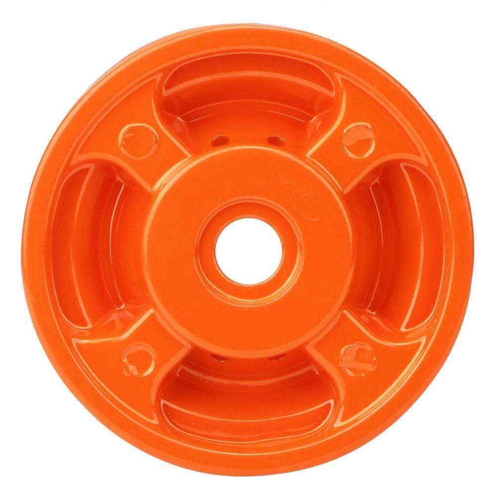 Tête de débroussailleuse orange Pièces légères pour débroussailleuse électrique Strimmer Aluminium Résistant à l'usure Accessoire de tondeuse à gazon