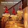 Beleuchteter Weihnachtsmannmützen-Kronleuchter - Warm leuchtende LED-Weihnachtsdekoration Hängender Kronleuchter 5 Stile für festliche Dekoration