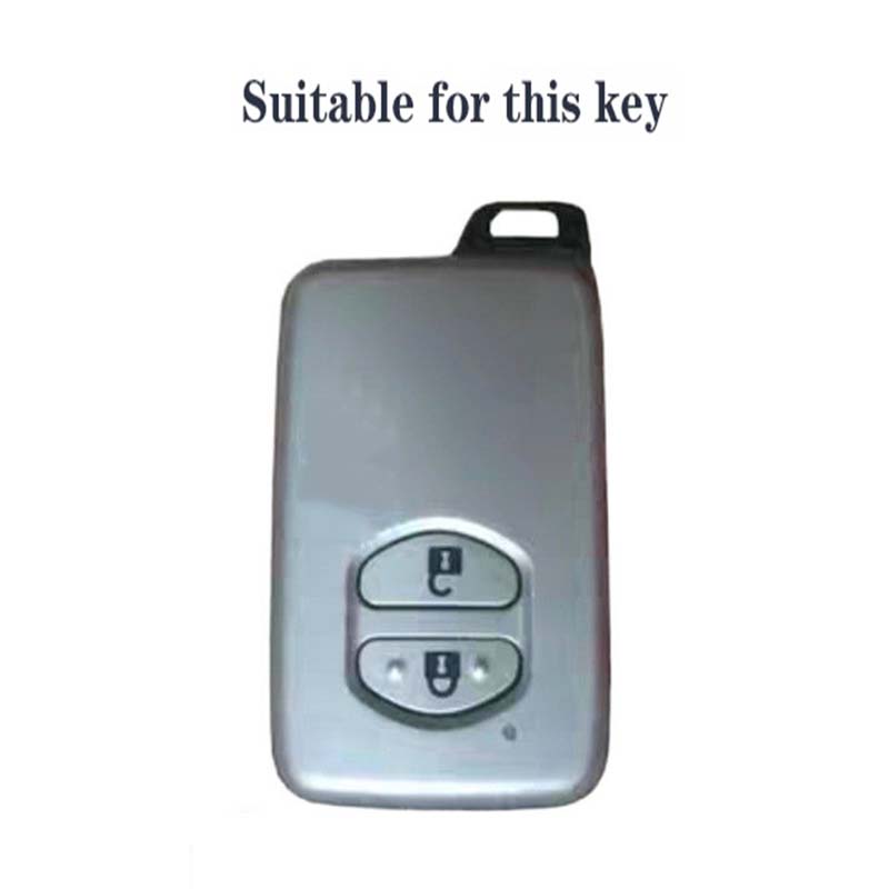 2 Buttons Silicone Remote Key Case Cover Shell Holder For Toyota Rav4 Land Cruiser Camry Highlander Prado Prius Accessories Fob