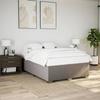 VidaXL Bed Frames Taupe 160x200 Cm Fabric, Slatted Base, Platform Bed Frame, Upholstered Bed Frame, Bedroom Furniture 3284489