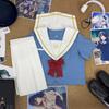 Sakura Encounter Original Japanese Sailor Suit - Girls' Academy Style JK Uniform for Summer-Autumn Intermediate Class
