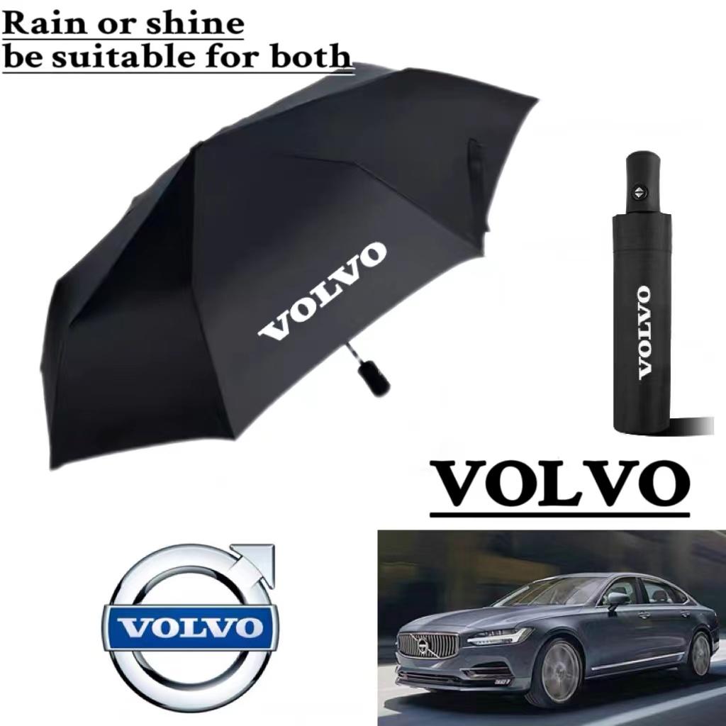 Car Umbrella Black Rubber Sunscreen Special Automatic Long Handle Folding Umbrella For Volvo XC60 S60 V40 V50 V60 S80 S40 C30 A
