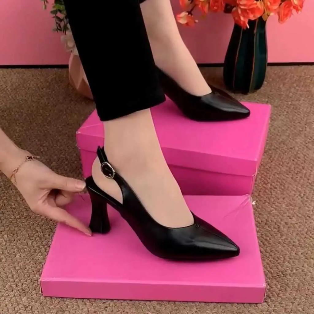 sapatos femininas women cute sweet light weight slip on stiletto heel shoes lady office comfort heel shoes ab672
