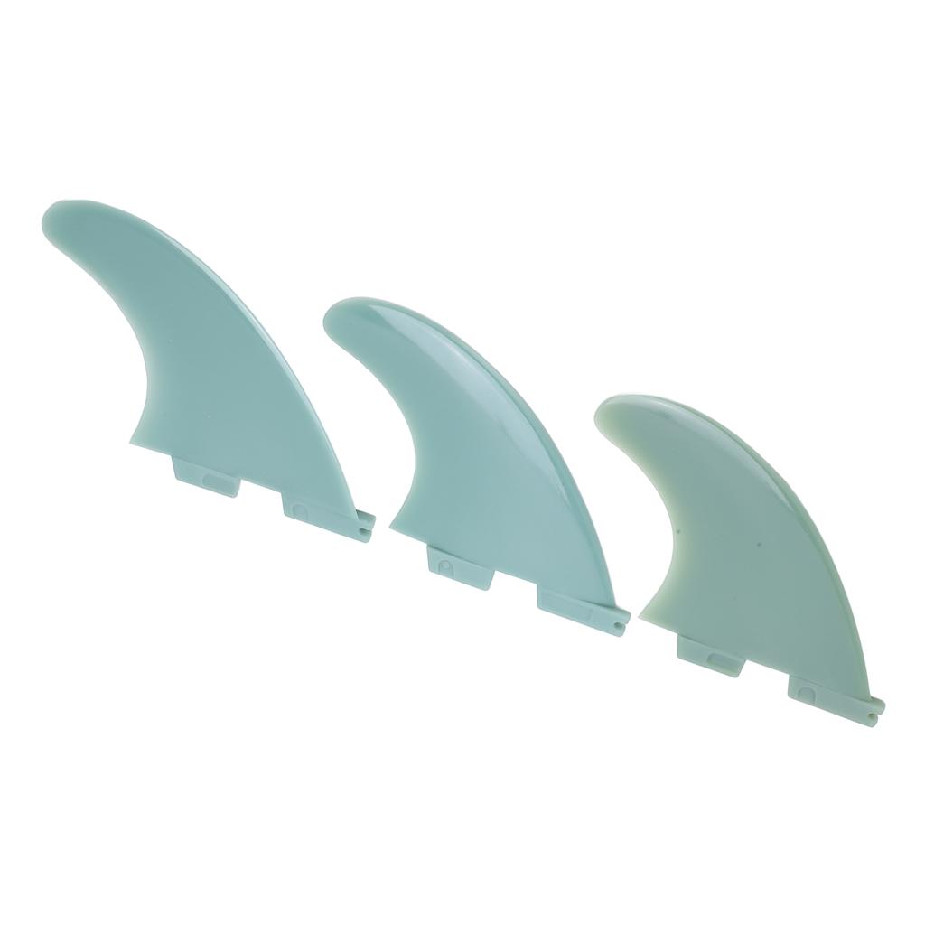 3pcs Surfboard Fins PVC Surfing Thruster Fin Set for Longboard Paddleboard Tail Accessories