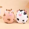 Uroczy Kreskówkowy Krowi Skarbonka Kreatywna Winylowa Skarbonka Zabawka do Oszczędzania Pieniędzy dla Dzieci Banki na Monety Ozdoby na Biurko Prezenty dla Dzieci