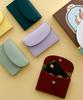 Funnymade [Engraved] 3-Fold Leather Coin Holder Business Card Holder 7 Colors