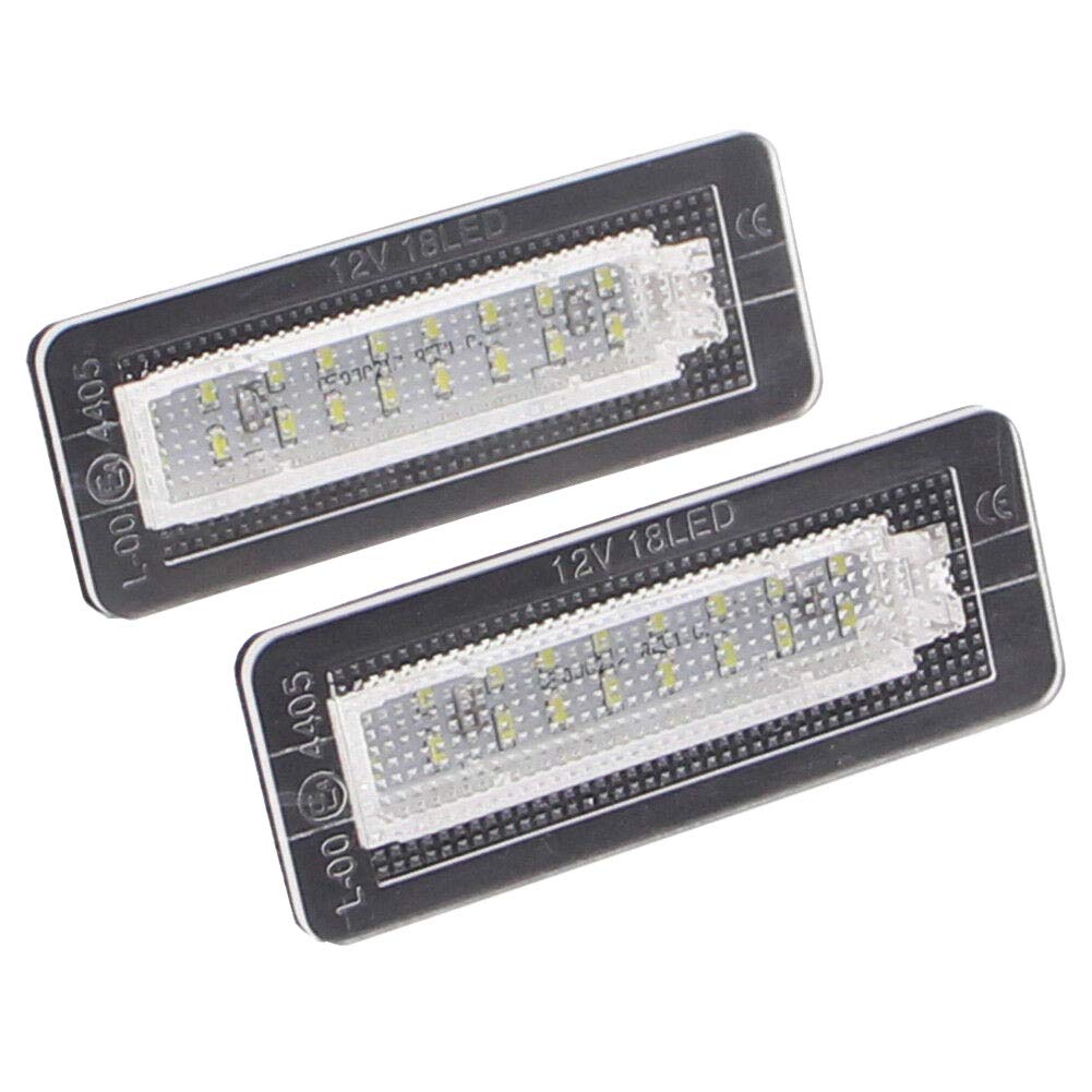 Reikoeppy Car LED License Plate Light for Smart Two Coupe Convertible 450 451